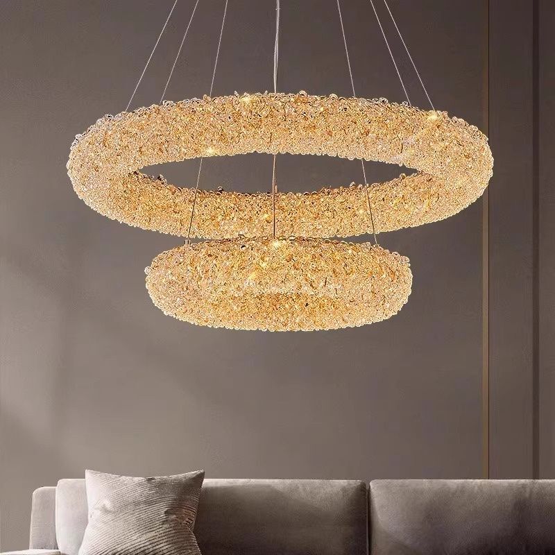 Подвесная люстра BlessLight Lorella Round Duo Gold 21827