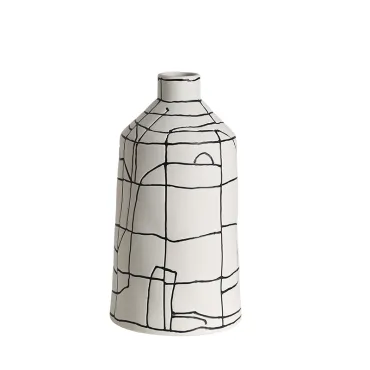 Ваза BlessLight Black line narrow mouth vase A 4050