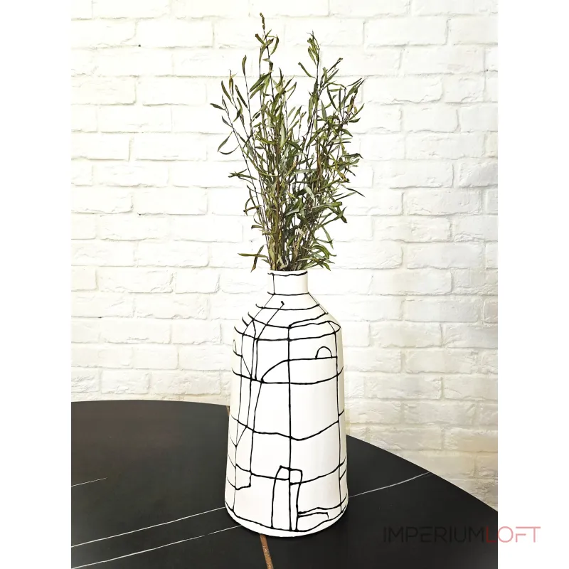 Ваза BlessLight Black line narrow mouth vase A 4050