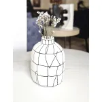 Ваза BlessLight Black line narrow mouth vase B 4051