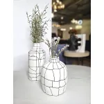 Ваза BlessLight Black line narrow mouth vase B 4051