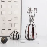 Ваза BlessLight Black strip vase 4058