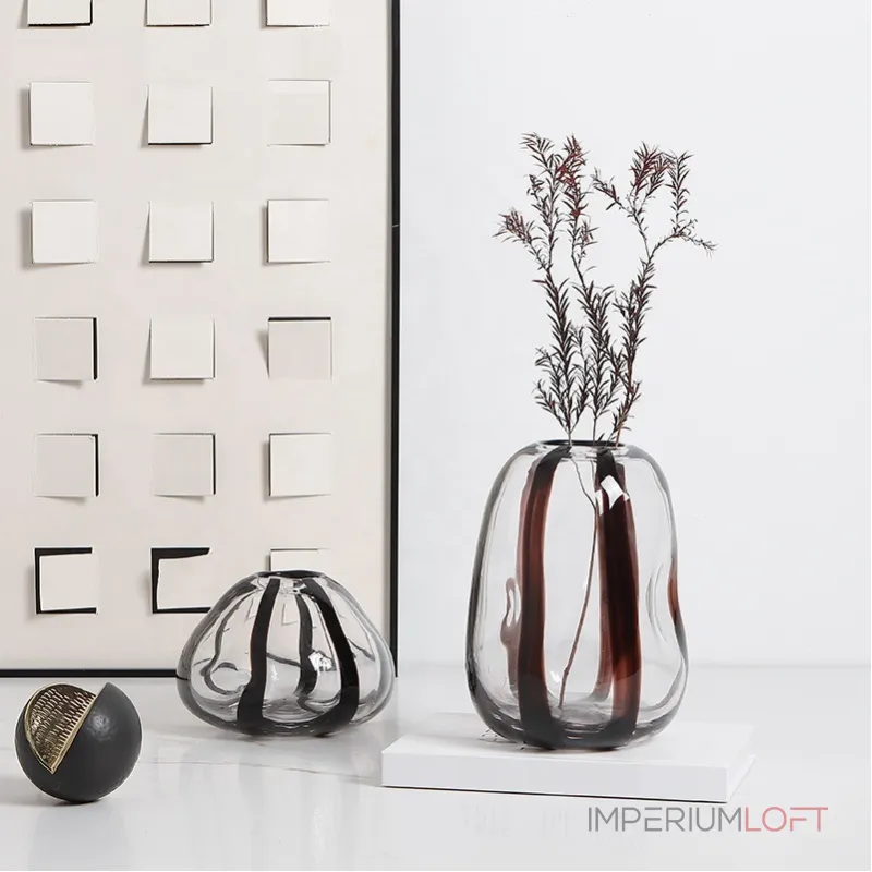 Ваза BlessLight Black strip vase 4058