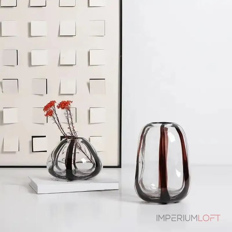 Ваза BlessLight Black strip vase 4058
