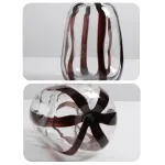 Ваза BlessLight Black strip vase 4058