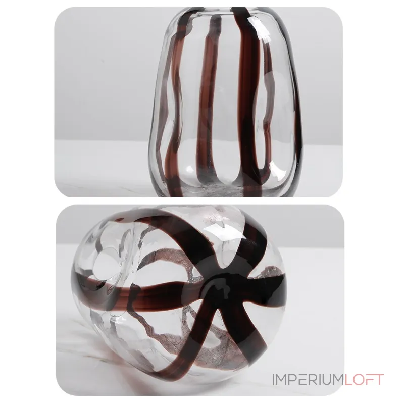 Ваза BlessLight Black strip vase 4058