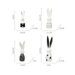 Статуэтка BlessLight Long ear rabbit black 4095