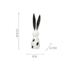 Статуэтка BlessLight Long ear rabbit black 4095