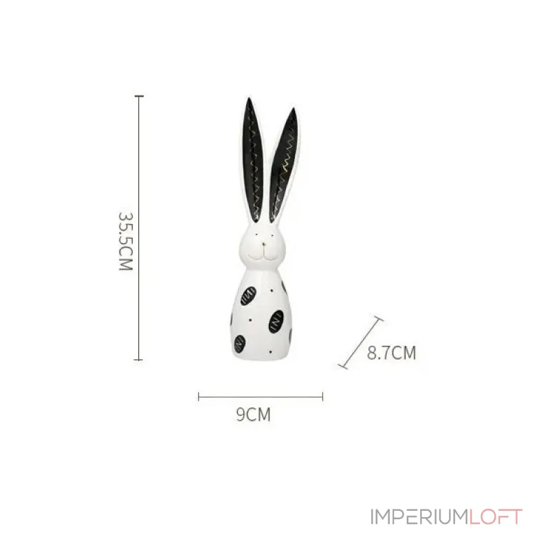 Статуэтка BlessLight Long ear rabbit black 4095