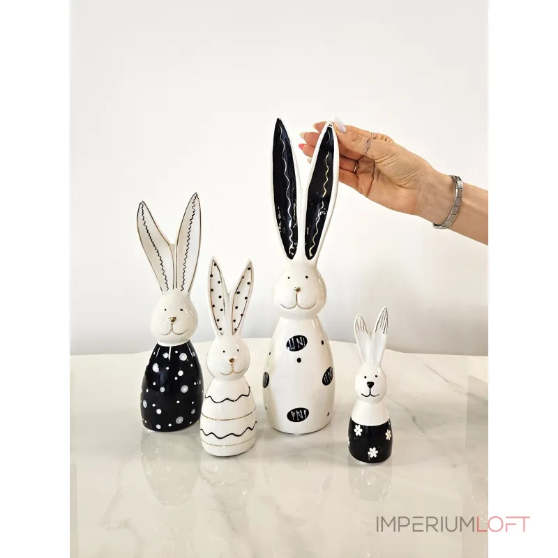 Статуэтка BlessLight Long ear rabbit black 4095