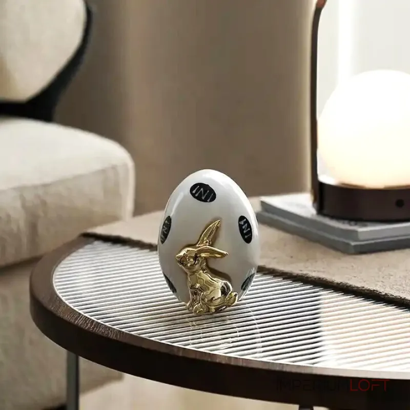 Статуэтка BlessLight Easter Rabbit Egg white 4099