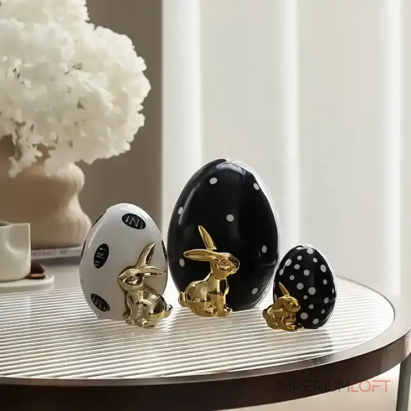 Статуэтка BlessLight Easter Rabbit Egg white 4099