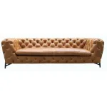 Диван BlessLight Chesterfield Baroque Vintage Leather 3 Seater 4131