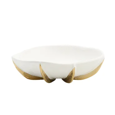 Чаша BlessLight Round golden scale fruit bowl 4154