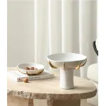 Чаша BlessLight Round golden scale fruit bowl 4154