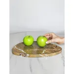 Чаша BlessLight Shaped stone plate-coffee color 4155