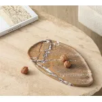 Чаша BlessLight Shaped stone plate-coffee color 4155