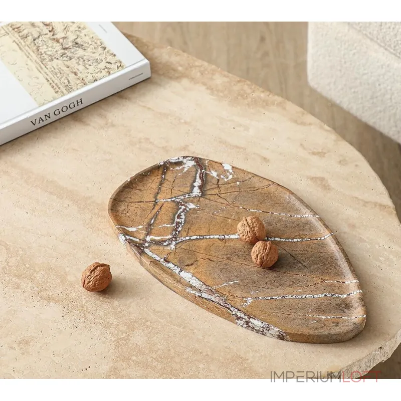 Чаша BlessLight Shaped stone plate-coffee color 4155 Чаша BlessLight Shaped stone plate-coffee color 4155