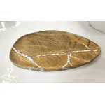 Чаша BlessLight Shaped stone plate-coffee color 4155