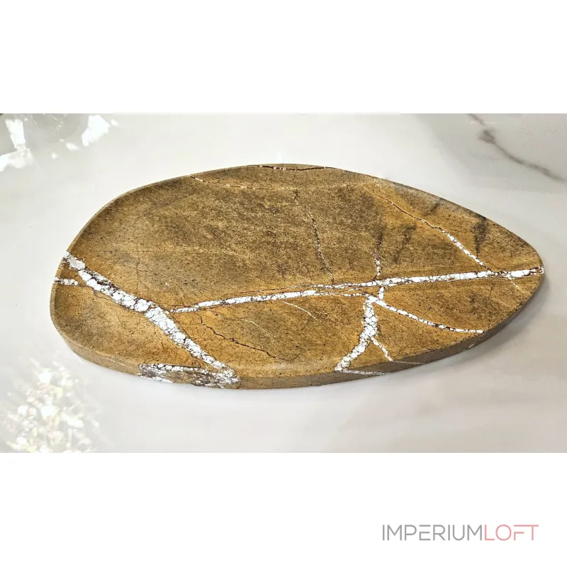 Чаша BlessLight Shaped stone plate-coffee color 4155 Чаша BlessLight Shaped stone plate-coffee color 4155