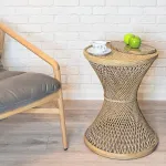 Чаша BlessLight Shaped stone plate-coffee color 4155