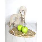 Чаша BlessLight Shaped stone plate-coffee color 4155