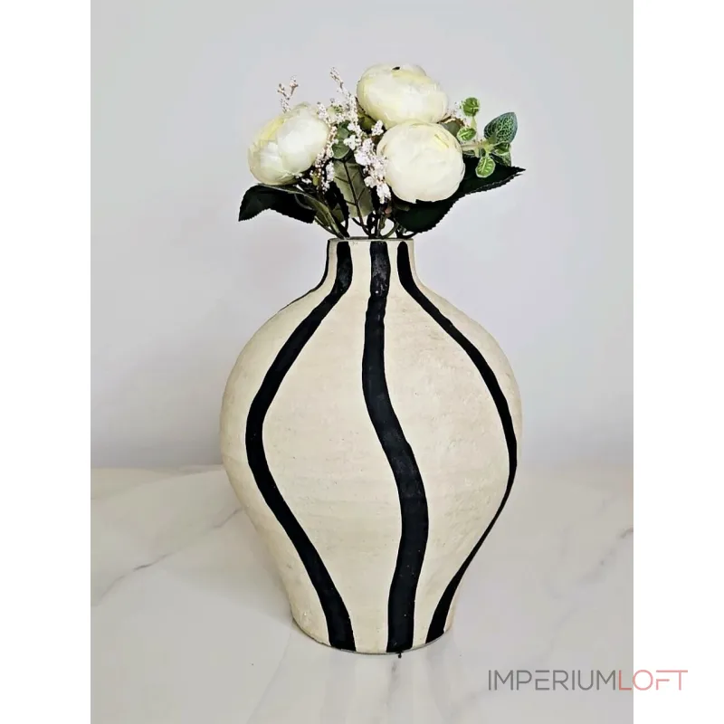 Ваза BlessLight Line round belly vase 4159