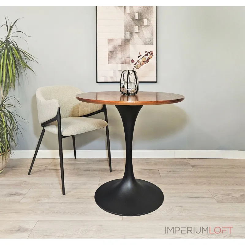 Стол обеденный BlessLight Tulip Round Walnut 4232