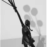 Статуэтка BlessLight Lady with Flying Balloons Black 4318
