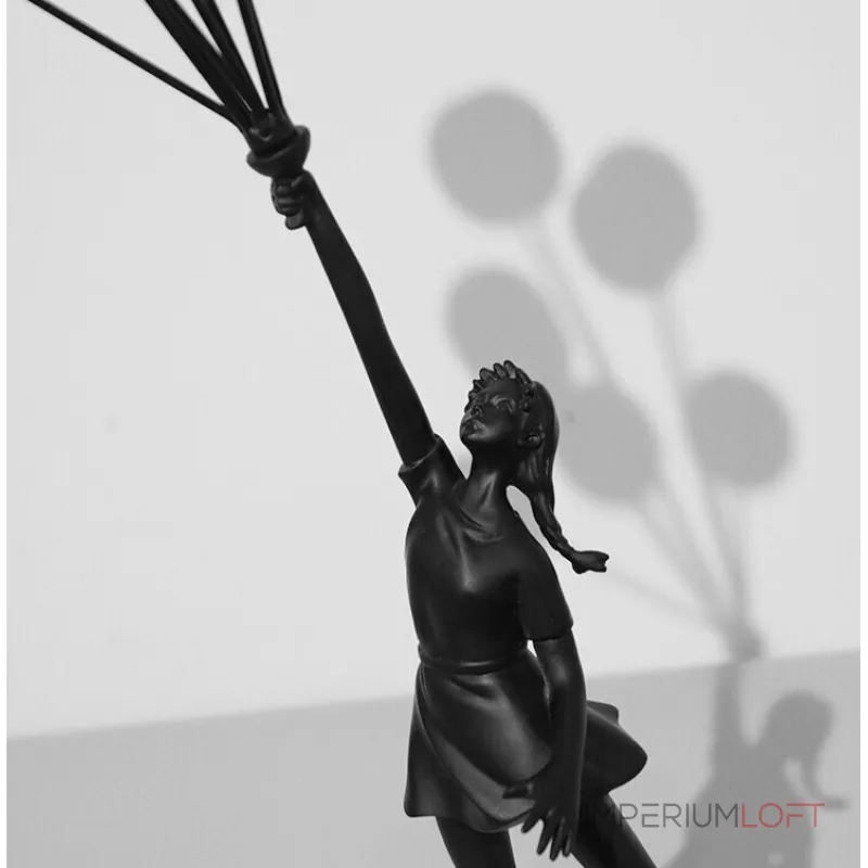 Статуэтка BlessLight Lady with Flying Balloons Black 4318