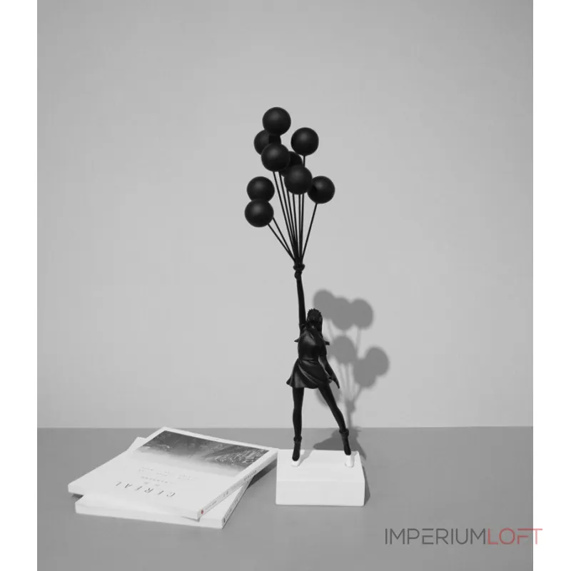 Статуэтка BlessLight Lady with Flying Balloons Black 4318