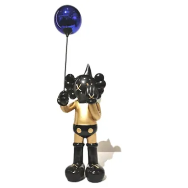Статуэтка BlessLight Kaws Morty Smith with Balloon Golden 4321