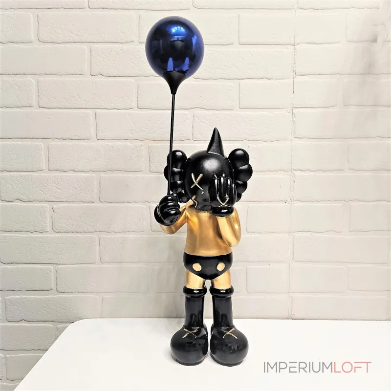 Статуэтка BlessLight Kaws Morty Smith with Balloon Golden 4321
