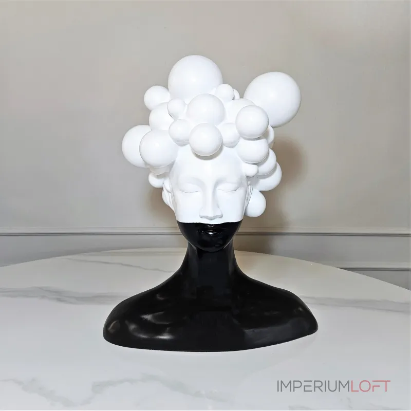 Статуэтка BlessLight Black and White Bubble Female Head 4322