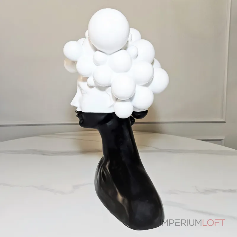 Статуэтка BlessLight Black and White Bubble Female Head 4322