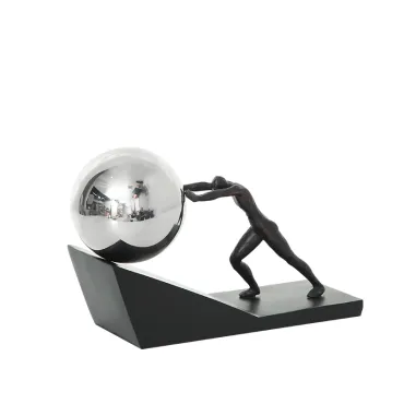 Статуэтка BlessLight Push man Black 4525