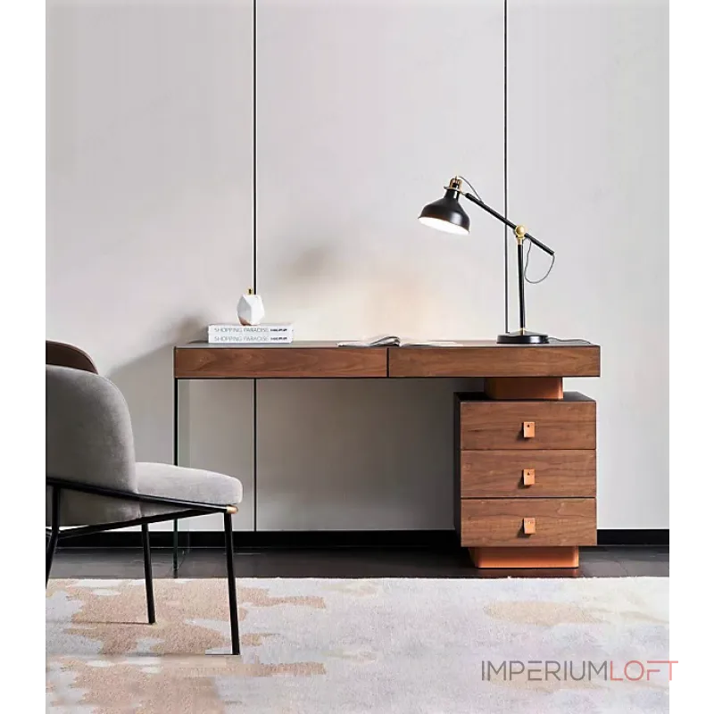 Стол письменный BlessLight Carson Walnut 4550 Стол письменный BlessLight Carson Walnut 4550