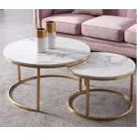 Комплект столов BlessLight Twin Marble 8007
