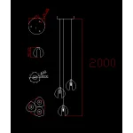 Люстра BlessLight Bocci 14.3 Random 80132