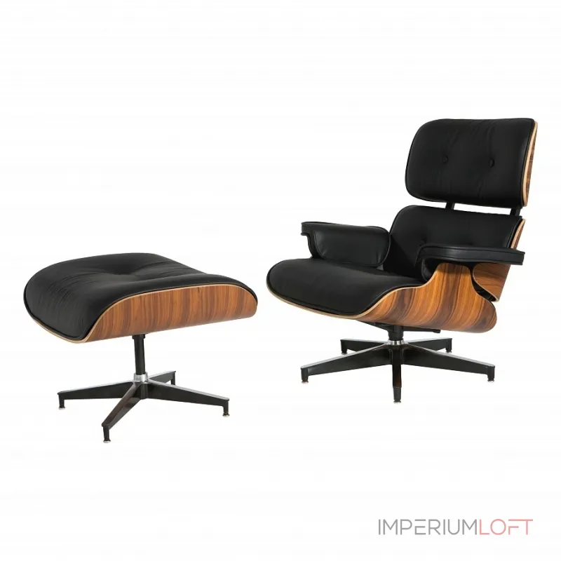 Кресло с оттоманкой BlessLight Eames Lounge 9152 Кресло с оттоманкой BlessLight Eames Lounge 9152