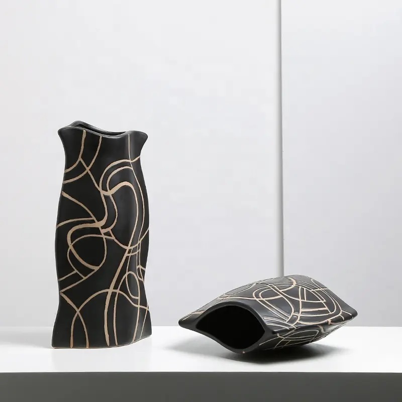Ваза BlessLight Abstract flat vase A 9657