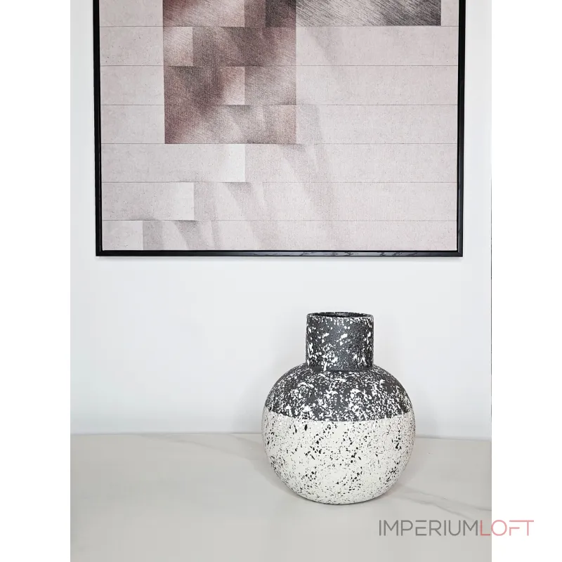 Ваза BlessLight Black and white vase 9659