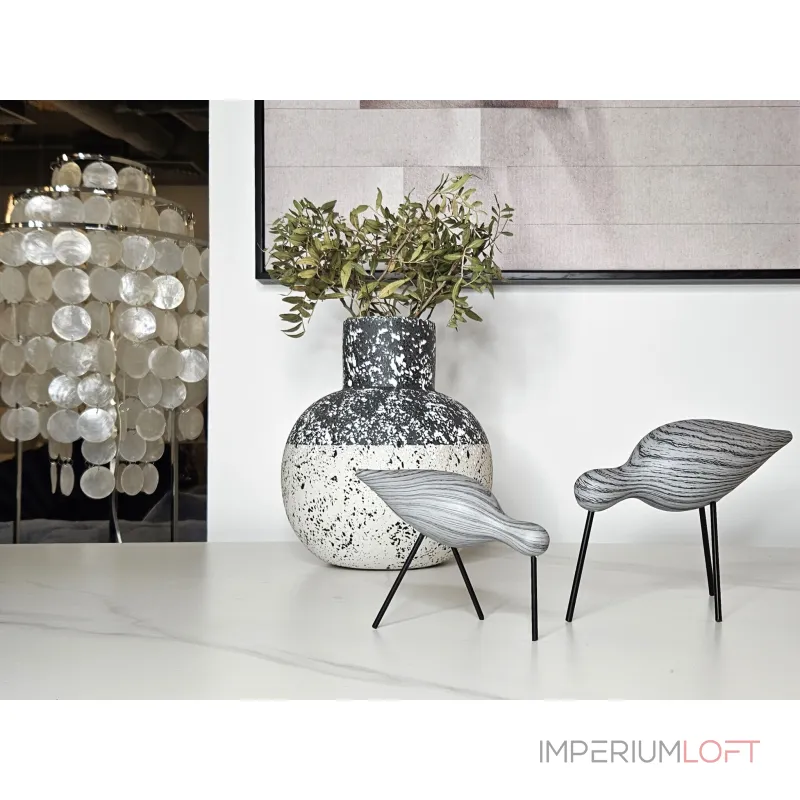 Ваза BlessLight Black and white vase 9659