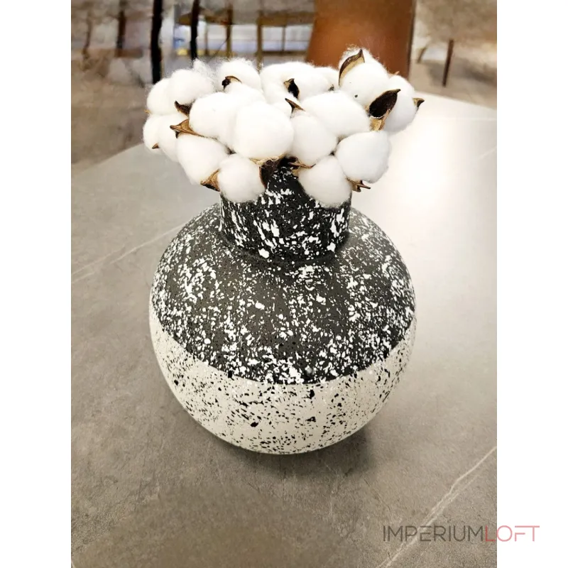 Ваза BlessLight Black and white vase 9659