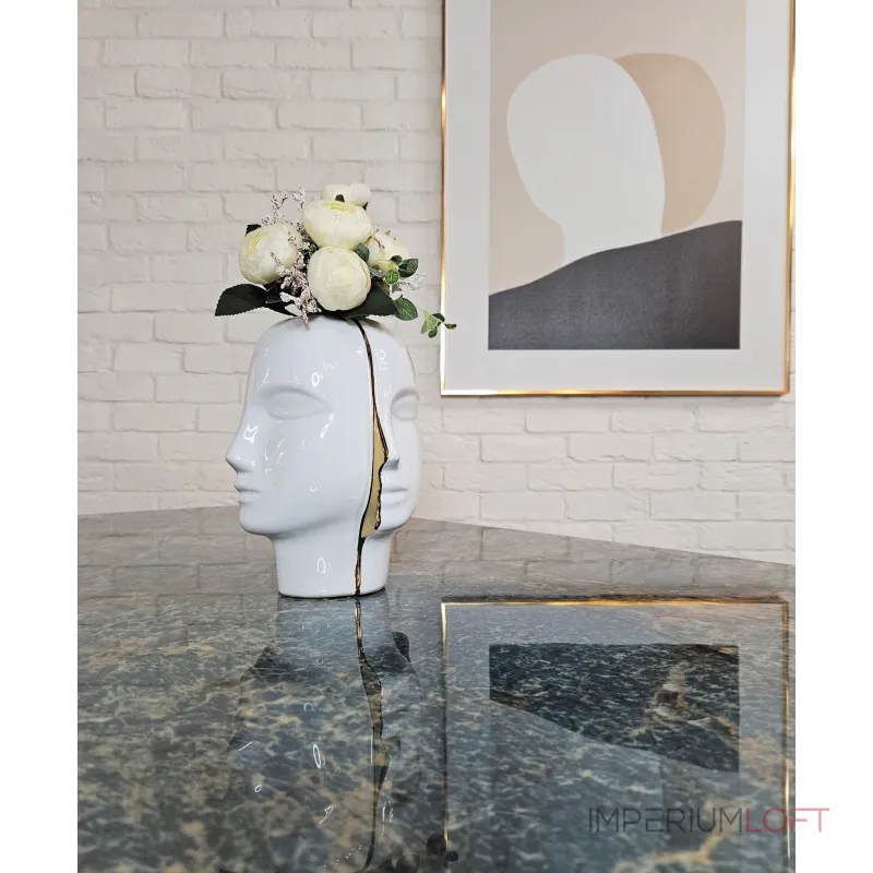 Ваза BlessLight Gold face vase 9663