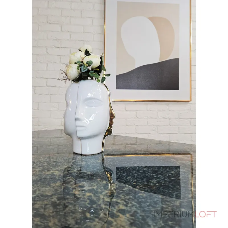 Ваза BlessLight Gold face vase 9663