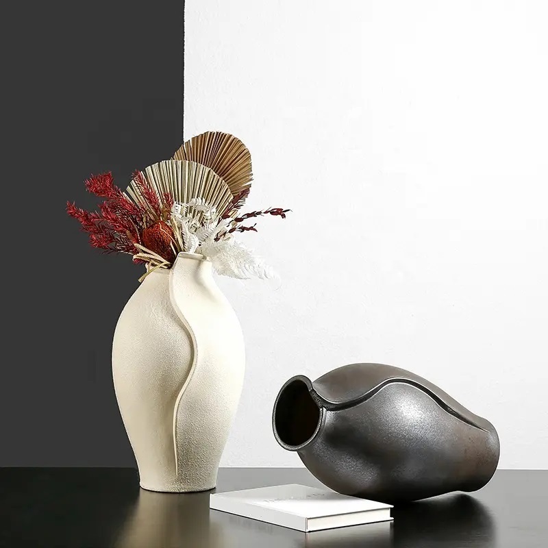 Ваза BlessLight Olive vase-Creamy white 9665
