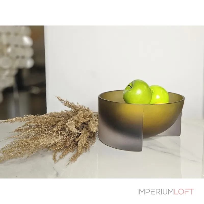Чаша BlessLight Transparent Green bowl 9676
