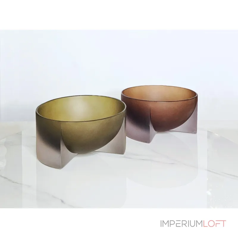 Чаша BlessLight Transparent Green bowl 9676