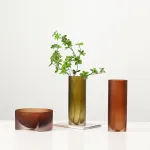 Чаша BlessLight Transparent Brown bowl 9677